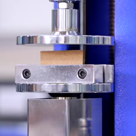 Edge Crush Test of corrugated cardboard in Packaging